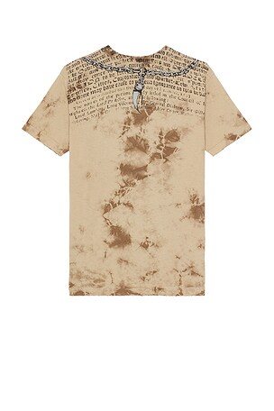 Affliction Shredded Tee in Brown
