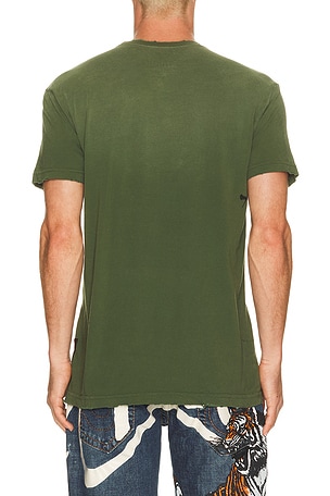 Affliction Ghost Army Short Sleeve Tee in Green. Size XL/1X. Also