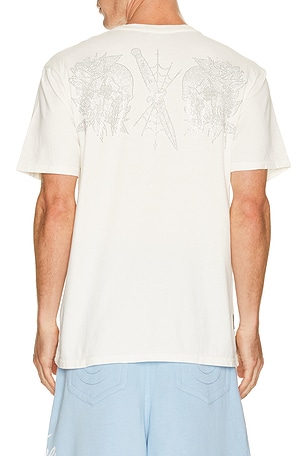 Affliction Grease Mob Short Sleeve Tee in White