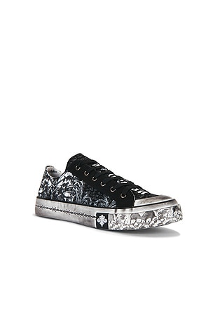 Affliction Collapse Low-Top Sneaker in Black
