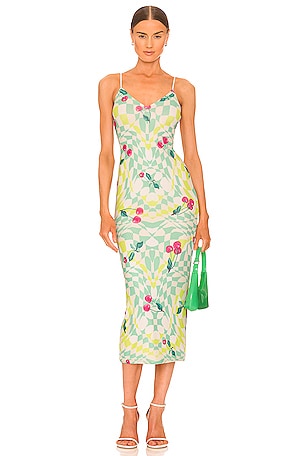 Amina Mesh Slip Midi Dress AFRM