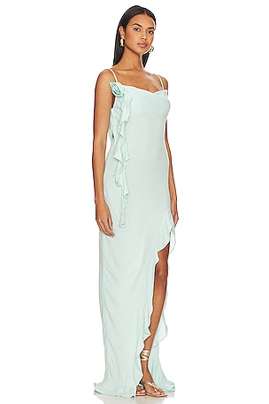 AFRM X Revolve Rizzo Maxi Dress in Mint