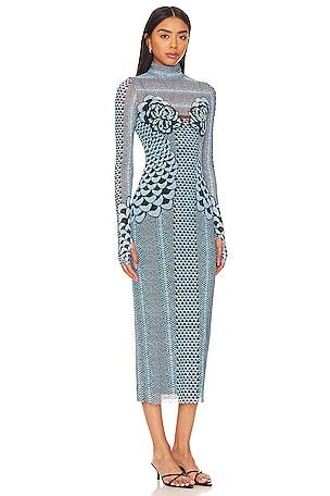 AFRM Shailene Dress in Teal