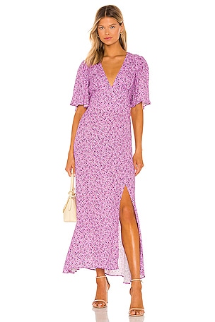 AFRM x REVOLVE Zelda Dress in Lilac Ditsy | REVOLVE