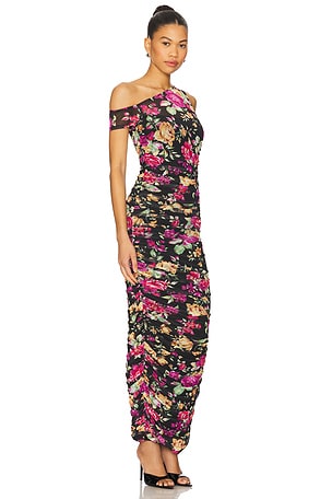 AFRM Biona Dress in Black,Pink