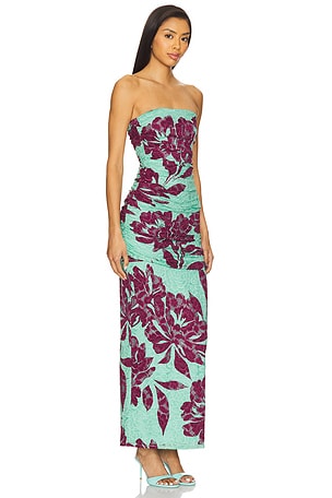 AFRM Marlo Crochet Lace Dress in Teal,Purple
