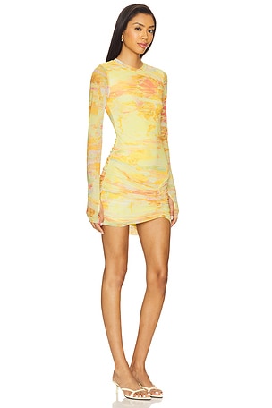 AFRM Mirza Mini Dress in Yellow
