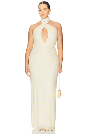 AFRM Genie Mesh Dress in Cream
