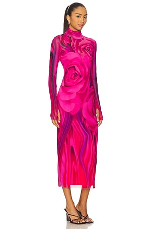 AFRM Shailene Midi Dress in Pink