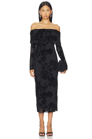 Cornelia Flock Mesh Dress AFRM