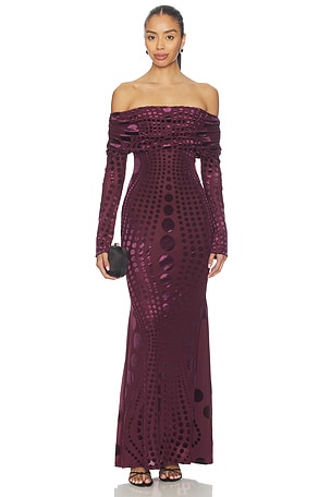 Thelma Burnout Velvet Dress AFRM