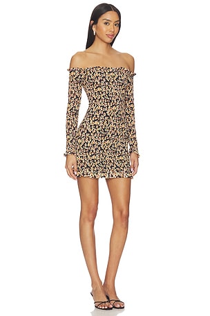 AFRM Peck Dress in Black