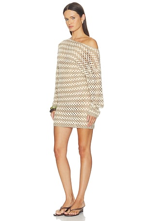 AFRM Samantha Dress in Dune Stripe. Size XS/S. Also