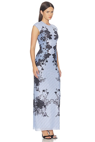Afrm vestido mylo en color bebe azul
