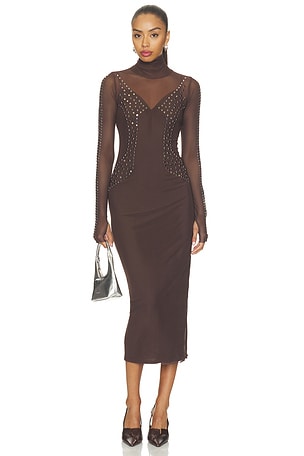 ROBE SHAILENE STUDDED MESH AFRM