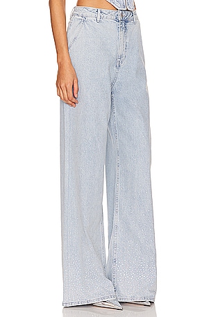 AFRM x Revolve Ronny Wide Leg in Denim-Light