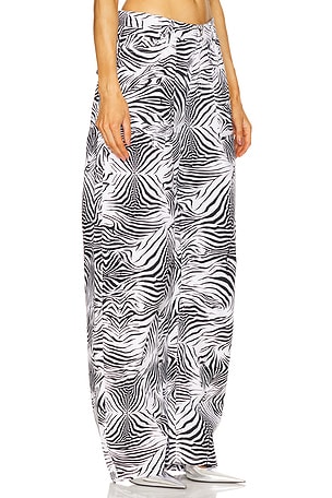 AFRM Rhett Carpenter Barrel Pant in Black,White