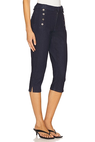 AFRM Dione Sailor Capri in Denim-Dark