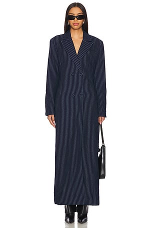 Quinn Fitted Maxi Blazer Coat AFRM