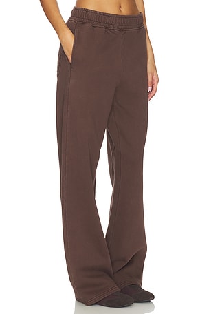 AFRM Finely Straight Sweatpant in Brown