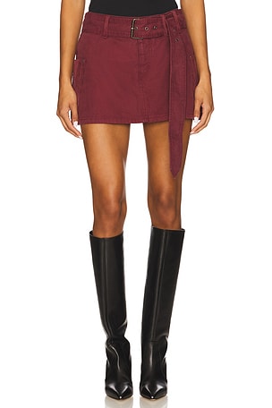 The Chippy Belted Micro Mini Skirt AFRM