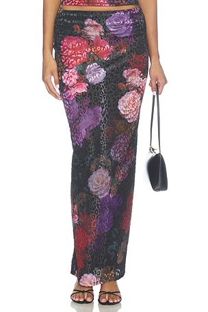 Vanya Burnout Velvet Skirt AFRM