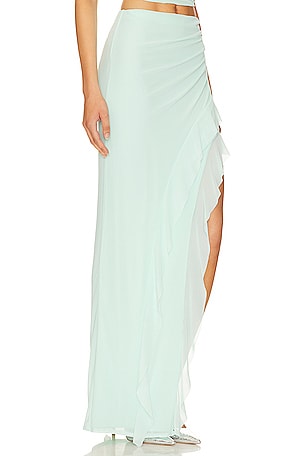 AFRM X Revolve Sal Maxi Skirt in Mint