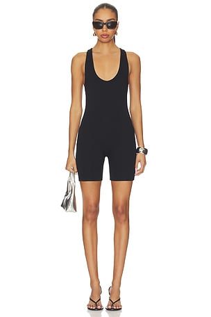 AFRM Enora Romper in Black