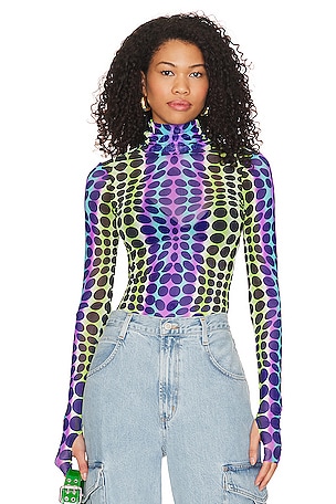 AFRM Zadie Top in Purple Dot | REVOLVE