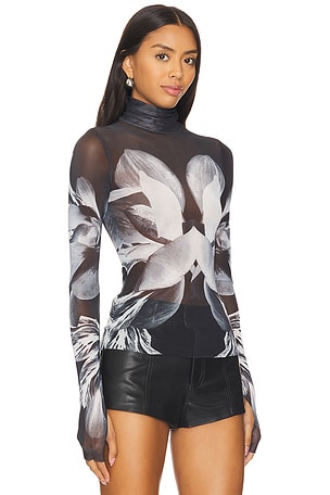 AFRM Zadie Top in Black,White