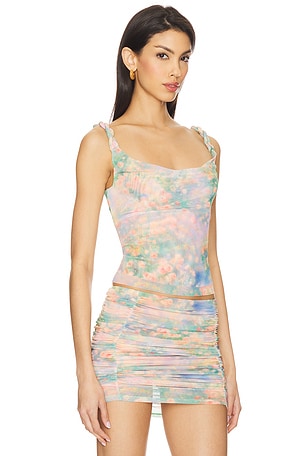 AFRM Asher Top in Green,Blush