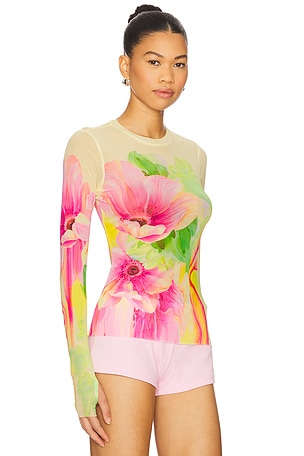 AFRM Kaylee Top in Yellow,Pink