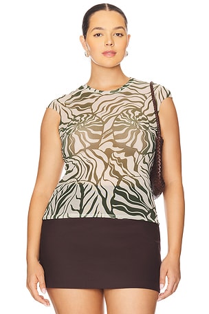 AFRM Nina Top in Beige