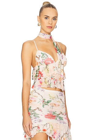 AFRM Gisela Clip Dot Top in Pink