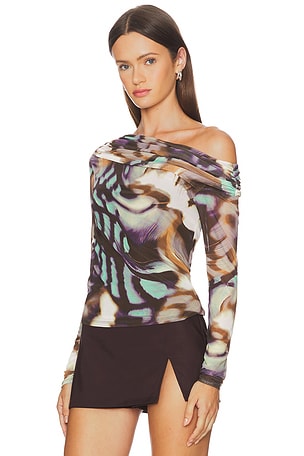 AFRM Barry Top in Purple,Mint