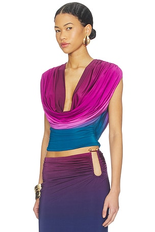 AFRM Dexter Top in Fuchsia