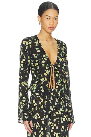 AFRM Tyra Top in Black