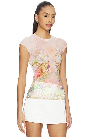 AFRM Nina Dew Drop Top in Rose