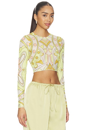 AFRM Hardin Top in Yellow,White