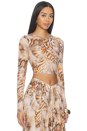 AFRM Hardin Top in Orange,Neutral