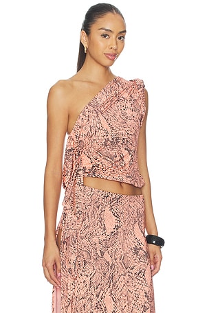 AFRM Earl Top in Peach
