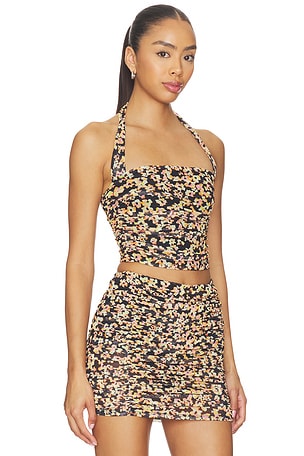 AFRM Aranya Mesh Top in Black