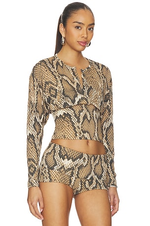 AFRM Selma Top in Brown