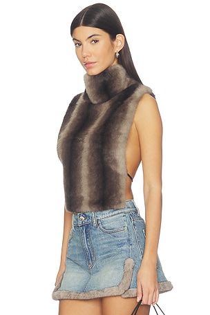 Sudi Faux Fur Sleeveless Pullover AFRM