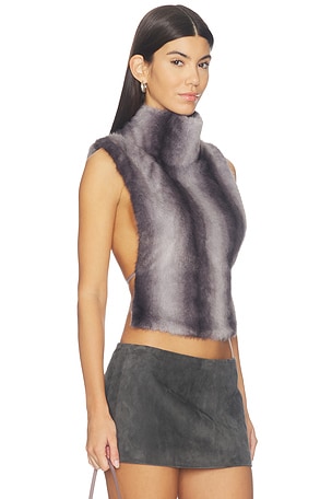 Sudi Faux Fur Sleeveless Pullover AFRM