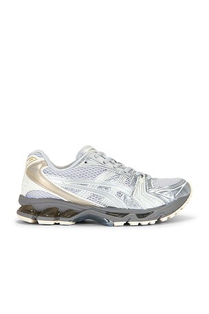 Asics Gel-Kayano 14 Sneaker in Metallic Silver,Grey
