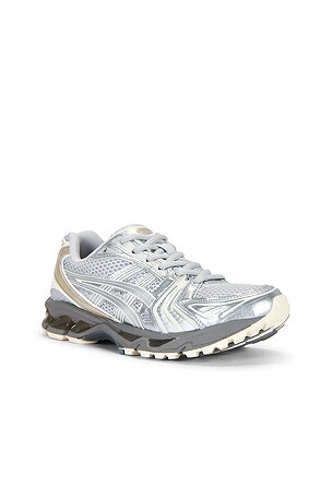 Asics Gel-Kayano 14 Sneaker in Metallic Silver,Grey