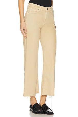 AG Jeans Saige Wide Leg Crop in Tan