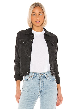AG Jeans Robyn Jacket in Lacquered Pure Black REVOLVE