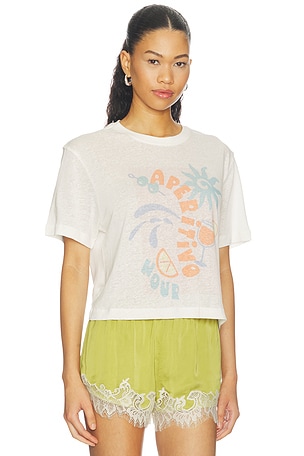 AG Jeans Charli Tee in White. Size XL. Also